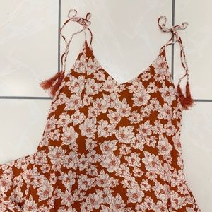 Acacia Rust Magnolia Pipa Dress size small